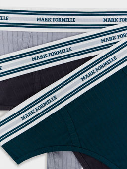 Трусы женские бразилиана мультипак (3 шт.) в сером цвете антрацит 412533-3 - Mark formelle фото 10