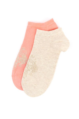 Женские носки бежевого меланжа Неожиданная скидка в корзине