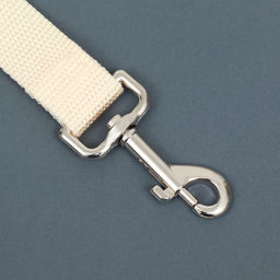 Поводок 1,2 м х 2,5 см, бежевый - Пижон фото 2