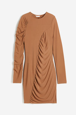 Vestido drapeado de punto