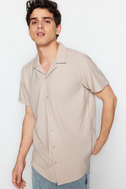 TRENDYOL MAN Beyaz Regular Fit Apas Yaka Yazl?k Gomlek TMNSS23GO00105 - Trendyolmilla фото 6