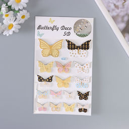 Наклейка интерьерная PVC Рой бабочек, 26?15.5 см