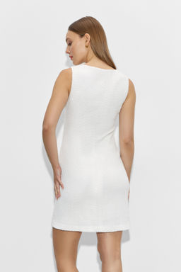 Сарафан прилегающего силуэта из твида - Mollis фото 5