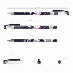 Цена за 24 шт. Ручка шариковая ErichKrause ColorTouch Stick Lily 0.7, цвет чернил синий (в тубусе по 24 шт.)  фото 4