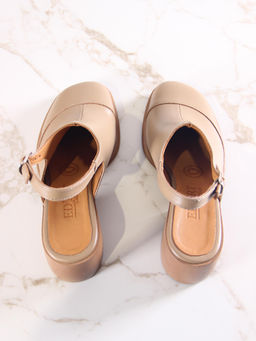 Босоножки 5133.23663be.Круассан майами+коричневый