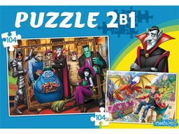 Puzzle 2 в 1 "Волшебники и монстры №1" 104 эл. (П104-8108)