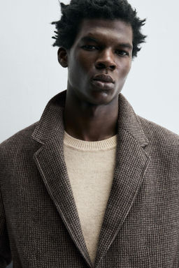 LIMITED EDITION 100% WOOL TEXTURED BLAZER - Zara фото 5