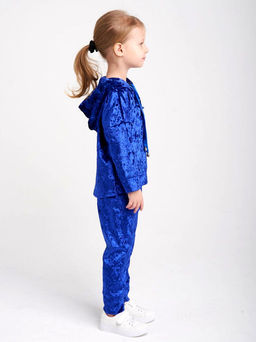 КД1045-В Костюм Бархат ЦВЕТ: СИНИЙ (QR)