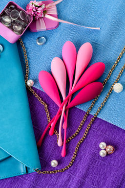 Набор вагинальных шариков Eromantica K-ROSE, силикон, розовый, 6 шт  фото 13