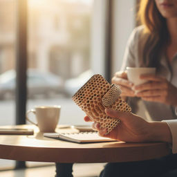 Визитница женская из кожи питона - Sefaro фото 3