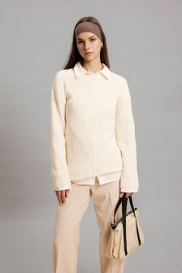 Regular Fit Bisiklet Yaka Triko Kazak Tunik