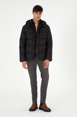 Пальто мужское U.S. Polo Assn черное из полиамида  фото 11