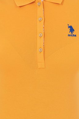 Женская желтая базовая футболка Неожиданная скидка в корзине - U.s. polo assn фото 6