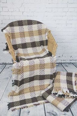 Комплект Кристи (покрывало-плед 190*210 + накидка на кресло 75*190 см - 2 шт) - Лен поволжья фото 2