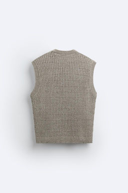 OPEN KNIT VEST - Zara фото 7