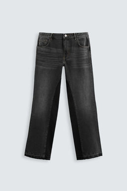 JEANS FLARE FIT ROTOS / Negro - Zara фото 6