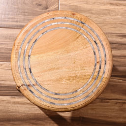 Столик кофейный, 45×45×50 см, манговое дерево, инкрустирован костью