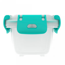 Контейнер для продуктов 0,38л, 14,2х10?х7см, с клипсами, уплотнитель, полипропилен, подходит для СВЧ (Россия) - Домашняя мода фото 4