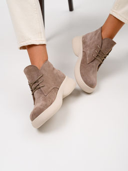 Ботинки 308.927be. капучино замша/Байка