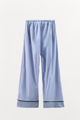 VELVET STRIPE PYJAMA BOTTOMS - Zara фото 4