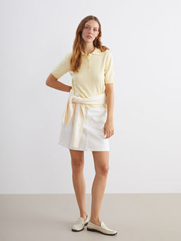 Polo Yaka Kad?n Triko Kazak