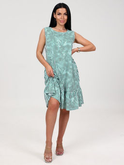 626 САРАФАН (Зеленый/полоса) - А-дина фото 3