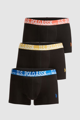 Erkek Siyah 3l_ Boxer Tak_m_