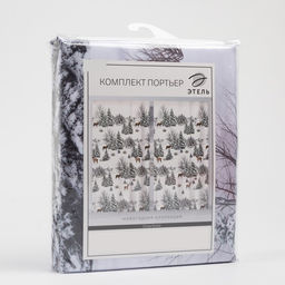 Шторы Этель Snow forest, 145?260 см, 2 шт., 140 г/м?