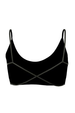 TRENDYOLMILLA Siyah Seamless/Dikissiz Ip Ask?l? S?rt Detayl? Balensiz Kaps?z Bralette Orme Sutyen THMAW23SU00130  фото 25