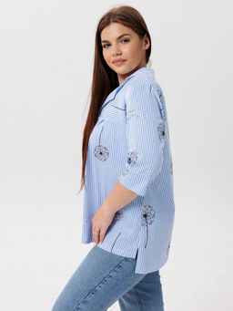 Блузка женская БЖ-73 (кулирка) Пудра - Elenatex фото 13