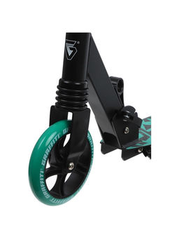 Самокат городской GRAFFITI Comfort Lux 145, колёса PU 145 мм, с передним амортизатором, ABEC 9 Carbon