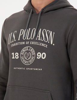 Мужской свитшот антрацитового цвета Неожиданная скидка в корзине - U.s. polo assn фото 7