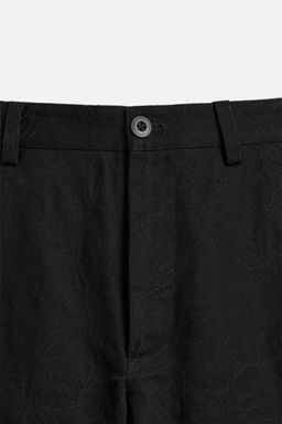 FLORAL EMBROIDERY TROUSERS - Zara фото 9