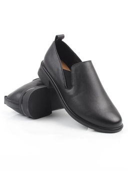 03-M47-20 BLACK Лоферы женские (натуральная кожа)