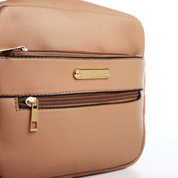 Сумка кросс-боди на молнии, цвет бежевый - Simaland фото 4