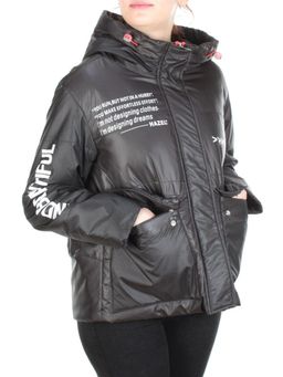 005 BLACK Куртка демисезонная женская (100 гр. синтепон)