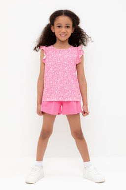 КР 400688-1/неоновый розовый к555 шорты для дев