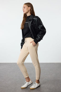 Siyah Basic Jogger Ince Orme Esofman Alt? Pantolon TWOAW21EA0194 - Trendyolmilla фото 14