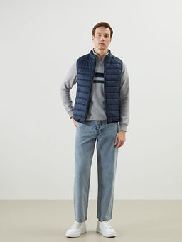 Standart Kal?p Dik Yaka Erkek ?i?me Yelek