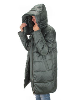 S21121 GRAY/GREEN Куртка зимняя женская (150 гр. холлофайбера) - Fashion фото 10