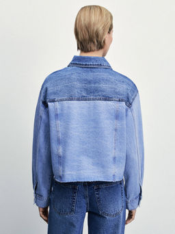 Джинсовая рубашка-пэчворк / Zarina  фото 5