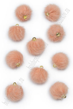 Подвеска шарик 16 мм (10 шт) SF-7612, персиковый №2