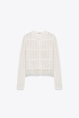 CHENILLE ROMANTIC CARDIGAN - Zara фото 7