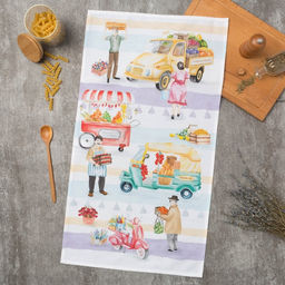 Полотенце Этель Food market 40х73 см, 100% хлопок, саржа 190 г/м2