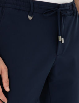 Lacivert Klasik Jogger Pantolon