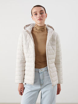 Kad?n Kap??onlu D?z ?i?me Mont