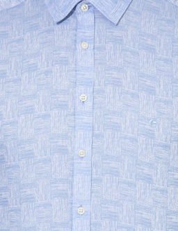 Синяя зауженная рубашка с длинным рукавом - Cacharel фото 6