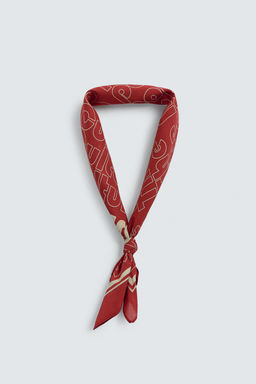 BANDANA ESTAMPADOS TEXTOS / Rojo - Zara фото 2