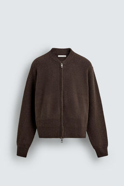 KNIT BOMBER JACKET - Zara фото 7