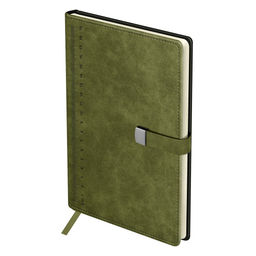 Ежедневник BG недатир. А5 136л. кожзам "Scale. Khaki" (DuA5_61348) хаки, магнитный клапан, карман